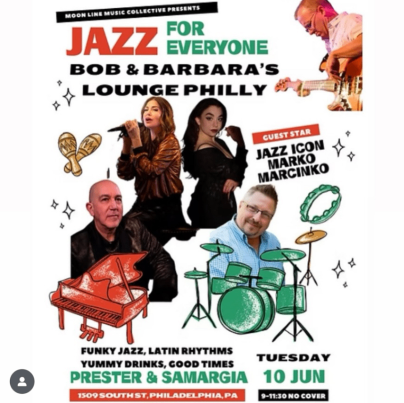 Jazz @ Bob & Barbara's - Tuesday, June 10, Philadelphia