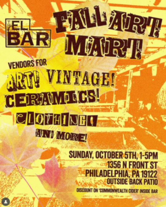 El Bar Fall Art Mart