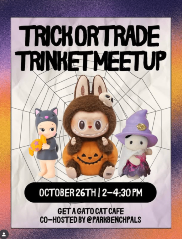 Trick or Trade Trinket Meetup - Saturday, October 25 at 2:00 PM at Get A Gato in Bella Vista, Philadelphia
