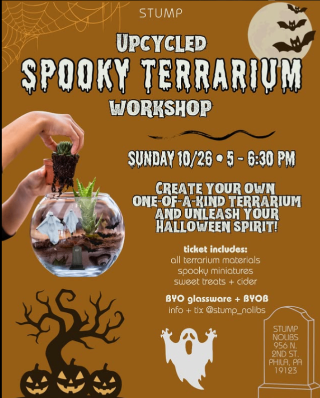 Stump Upcycled Spooky Terrarium Workshop
