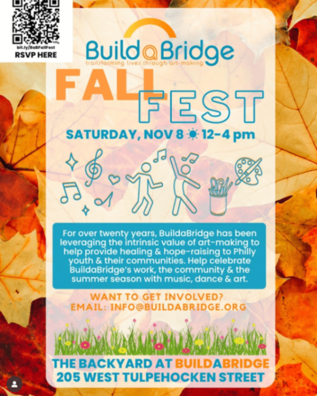 Build-a-Bridge FallFest - Saturday, November 8 at 12:00 PM in Germantown, West Central, Philadelphia
