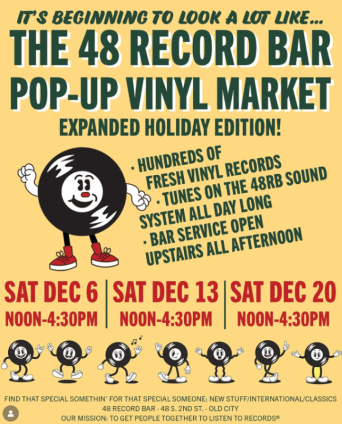 48 Record Bar Pop-Up Vinyl Market