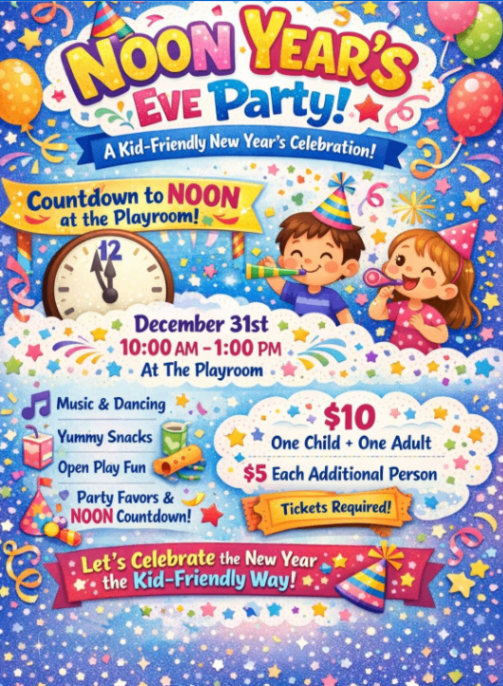 Noon Year's Eve Party at Little Munchkins Playroom