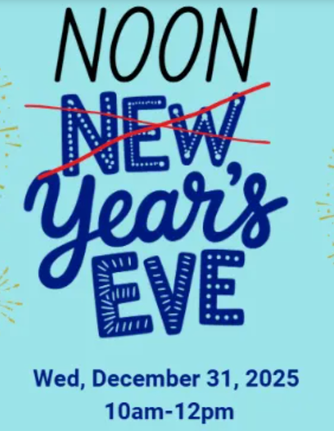 Noon Year's Eve @ Smith Memorial Playground