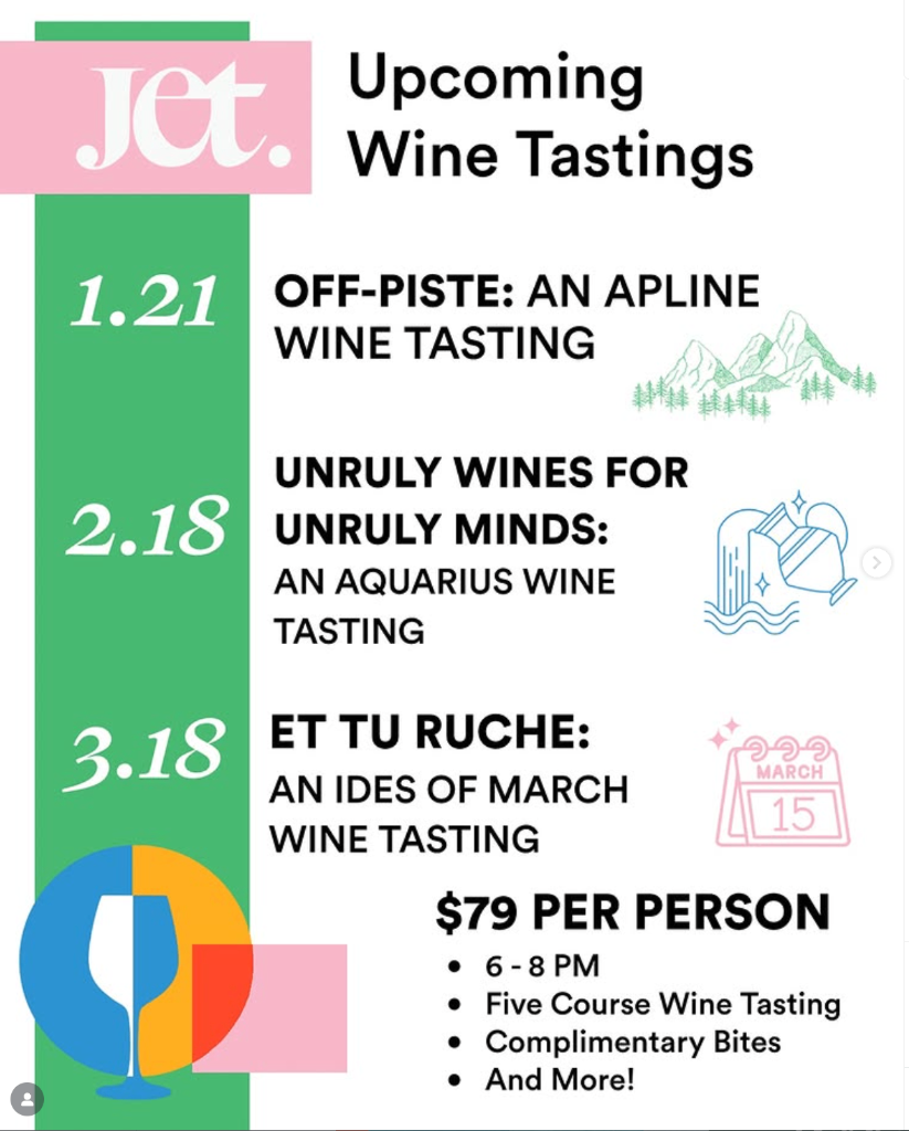 Et tu Ruche: An Ides of March Wine Tasting at Jet Wine Bar