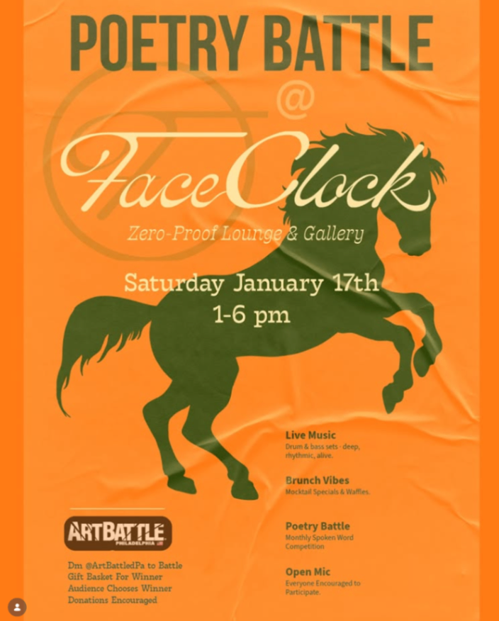 Poetry Battle at FaceClock Gallery