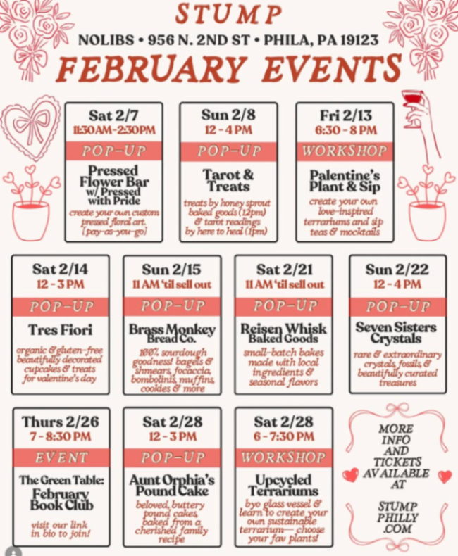 The Green Table: February Book Club at Stump