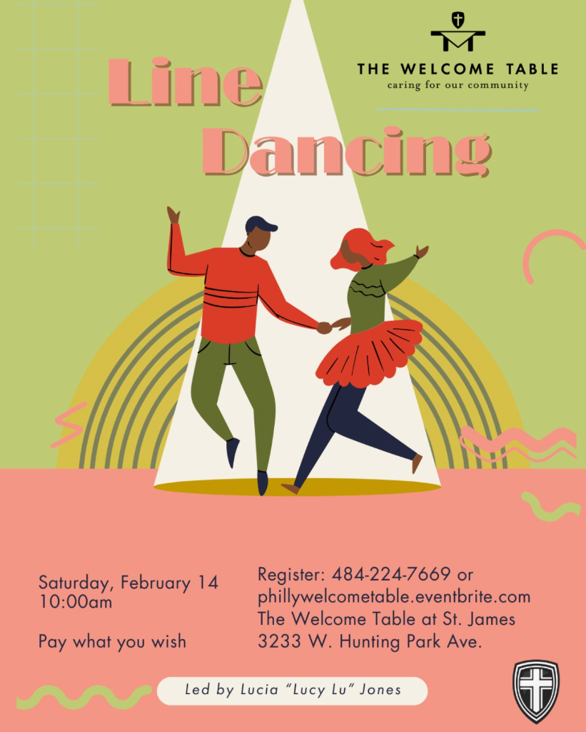 Line Dancing at The Welcome Table