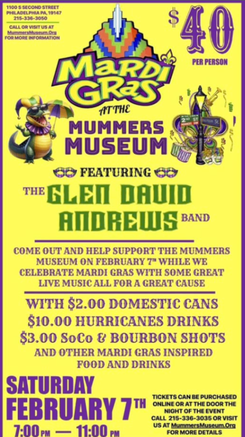 Mardi Gras at the Mummers Museum