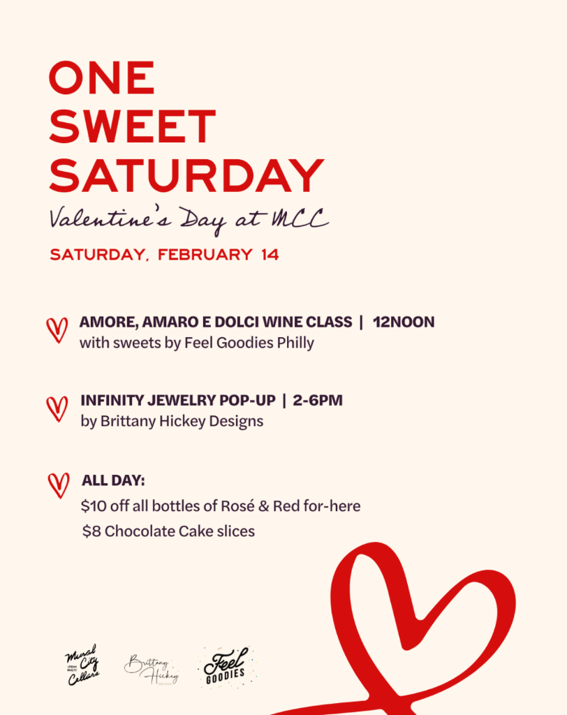 Amore, Amaro e Dolci Wine Class at Mural City Cellars