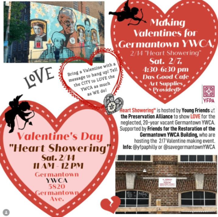 Valentine's Day Heart Showering at Germantown YWCA
