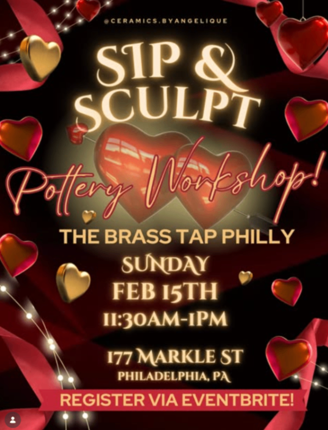 Sip & Sculpt Pottery Workshop at The Brass Tap Philly