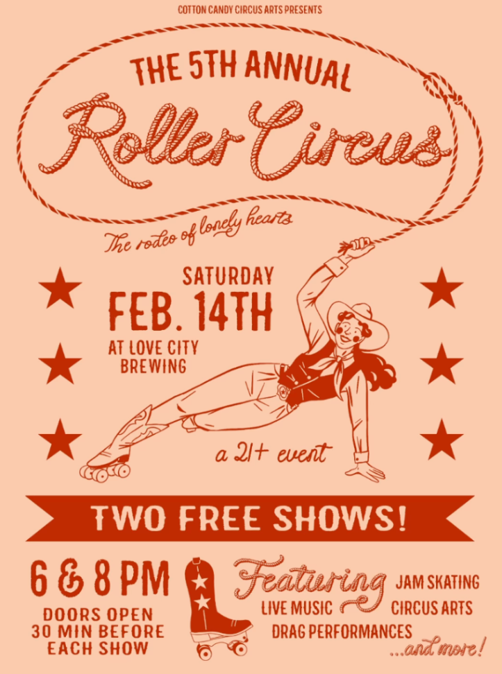 Roller Circus: Rodeo of Lonely Hearts at Love City Brewing (Show 2)