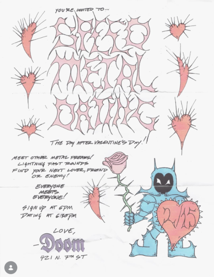 Speed Metal Dating at Doom Bar