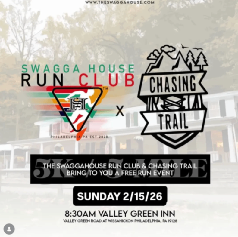 Swaggahouse Run Club x Chasing Trail Run at Valley Green Inn