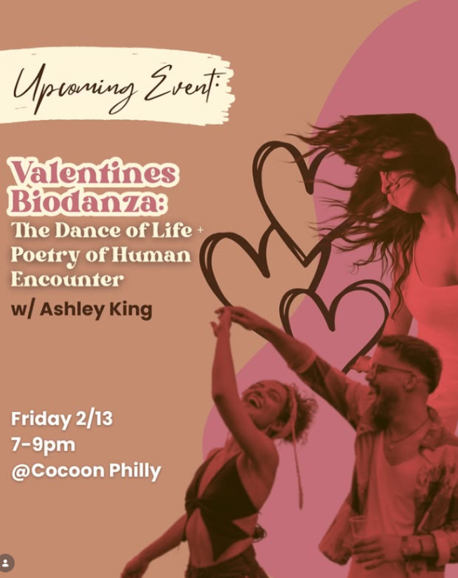 Valentines Biodanza: The Dance of Life + Poetry of Human Encounter at Cocoon Philly