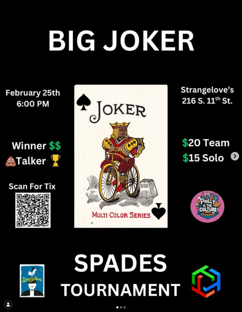 Big Joker Spades Tournament at Strangelove's