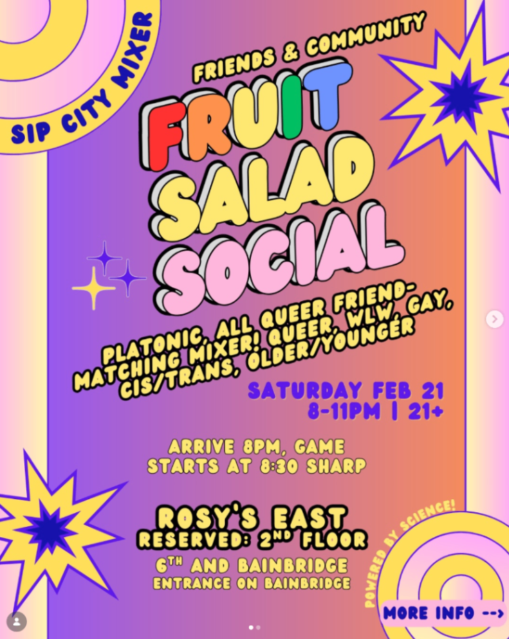 Fruit Salad Social: Sip City Mixer at Rosy's East