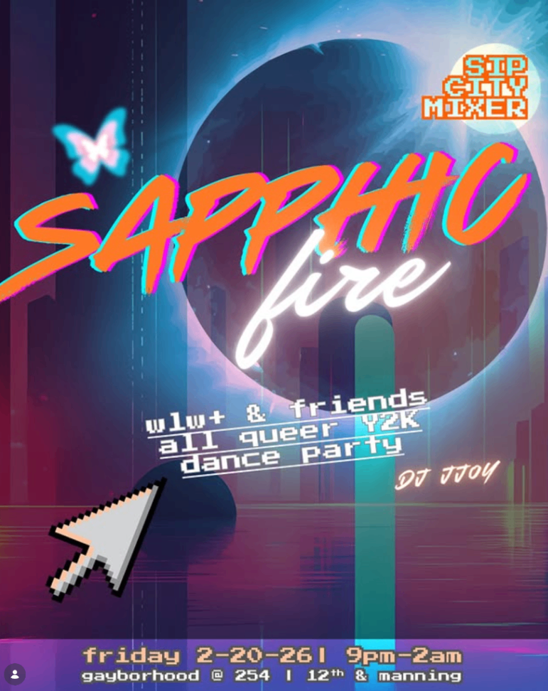 Sapphic Fire: WLW+ & Friends All Queer Y2K Dance Party