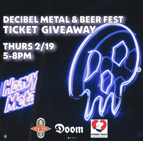 Decibel Metal & Beer Fest Ticket Giveaway at Doom Bar