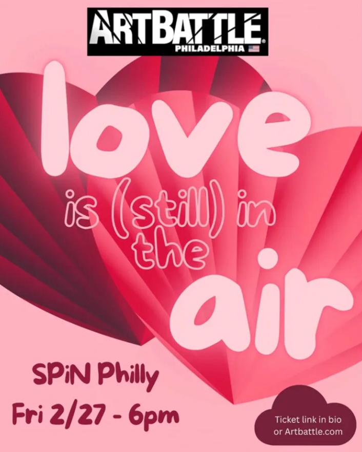 Art Battle Philadelphia: Love is (Still) in the Air at SPiN Philly