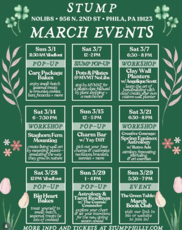 The Green Table: March Book Club at Stump NoLibs