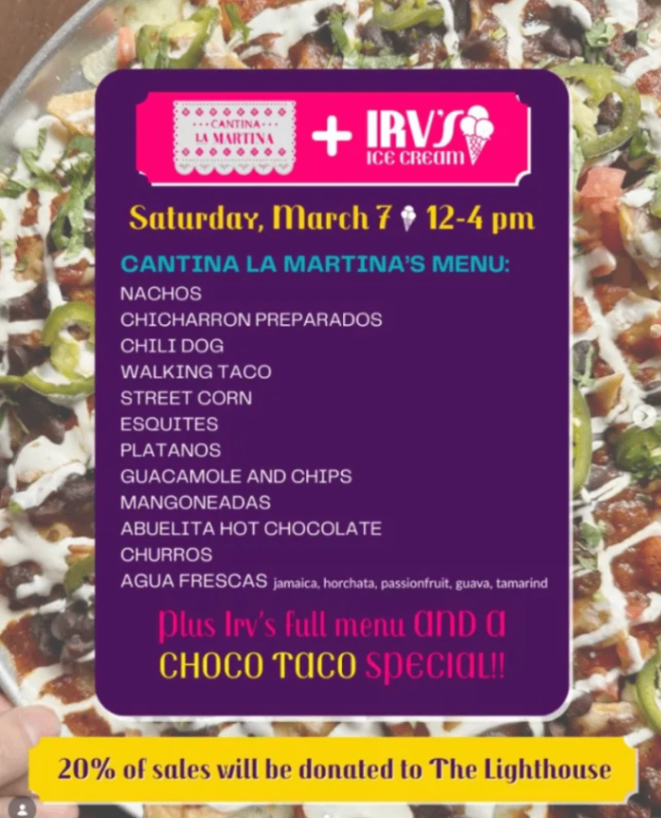 Cantina La Martina + Irv's Ice Cream Pop-Up