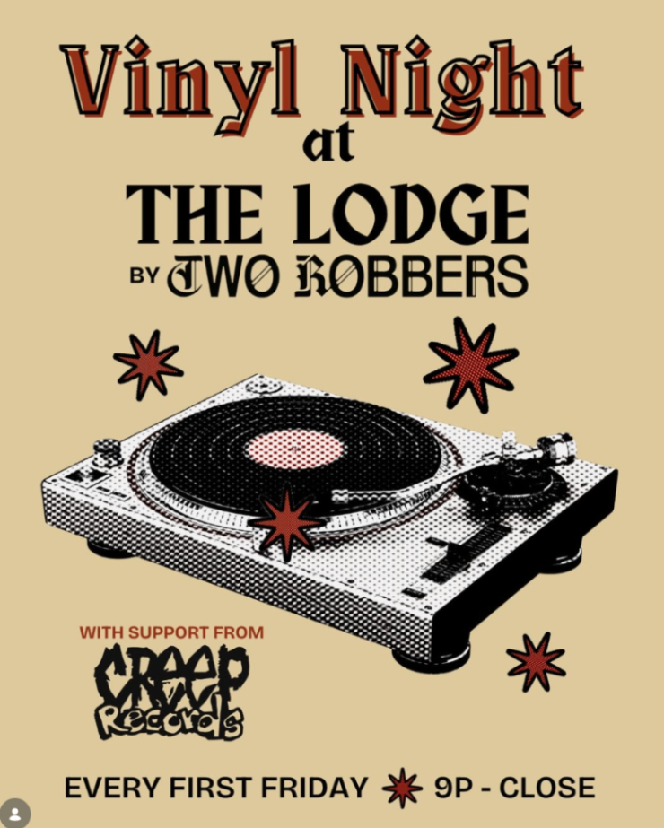 Vinyl Night at The Lodge (First Friday) with Creep Records