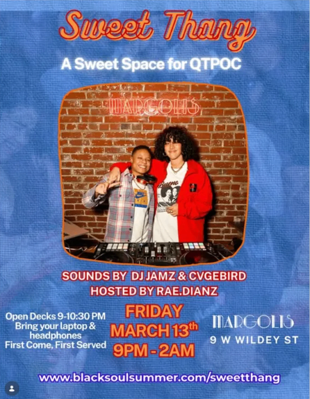 Sweet Thang: QTPOC Dance Night at Margolis