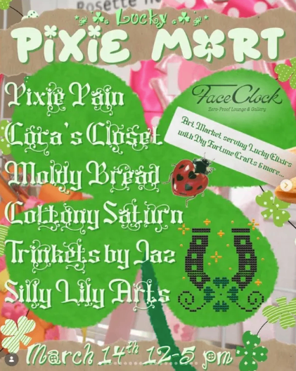 Lucky Pixie Mart at FaceClock Gallery