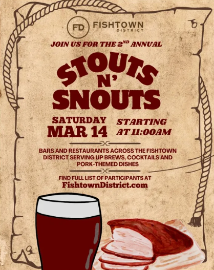 Stouts N' Snouts at Fishtown District
