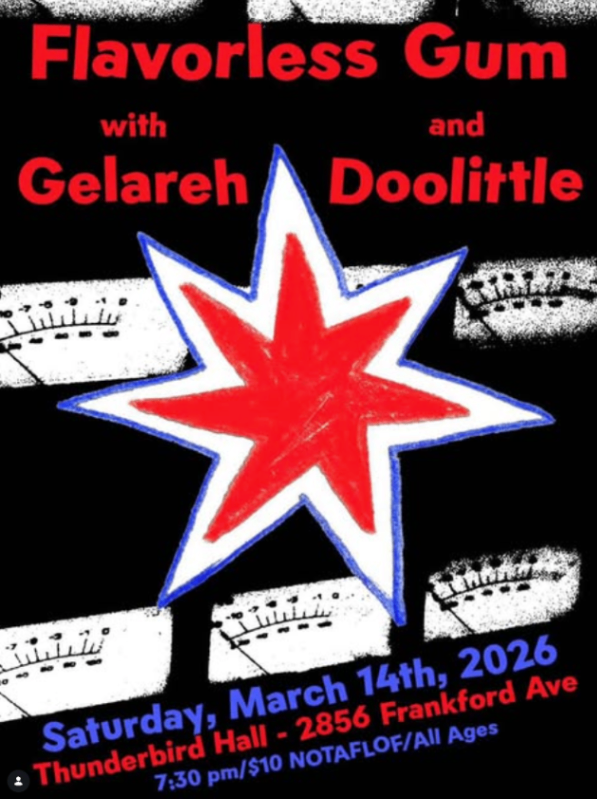 Flavorless Gum with Gelareh and Doolittle at Thunderbird Hall