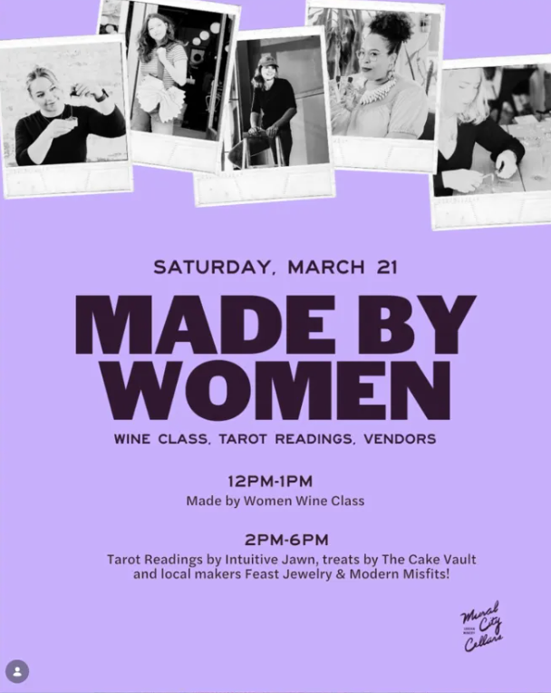 Made by Women at Mural City Cellars - Saturday, March 21 at 12:00 PM in Fishtown, Philadelphia