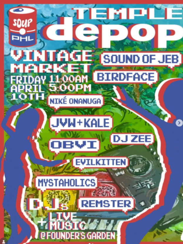 Temple Depop Vintage Market at Founder's Garden