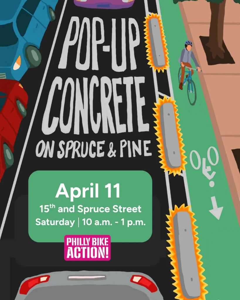 Pop-up "Concrete" Protection on Spruce St!