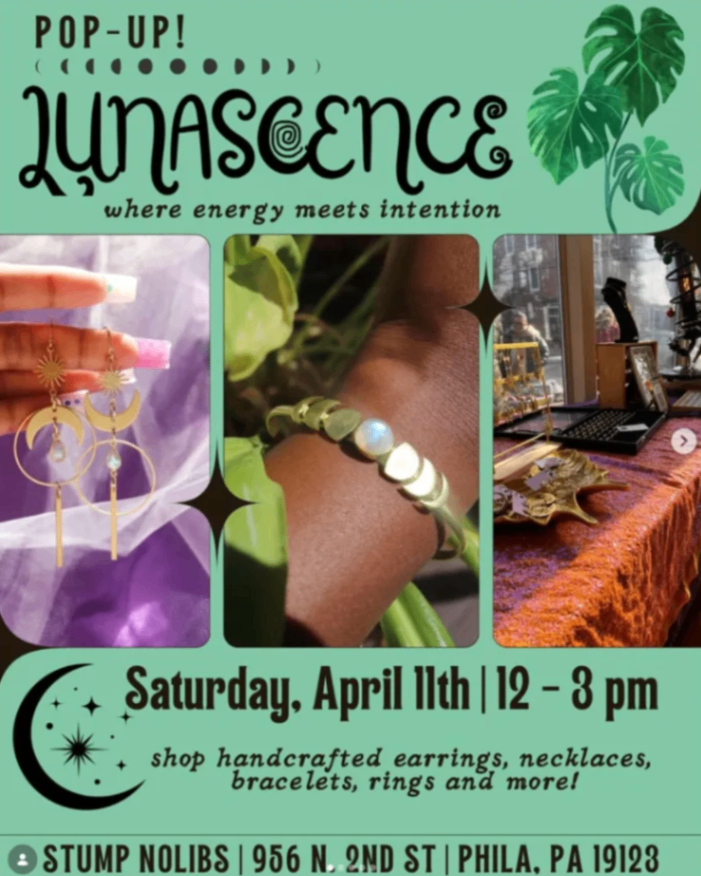 Lunascence Pop-Up at STUMP NoLibs - Saturday, April 11 at 12:00 PM in Northern Liberties, Philadelphia