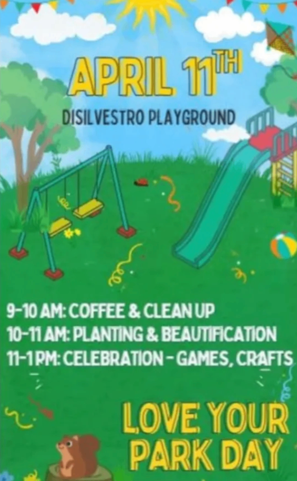 Love Your Park Day at DiSilvestro Playground