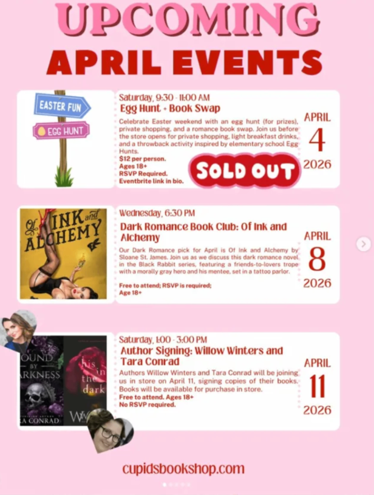 Dark Romance Book Club: Of Ink and Alchemy at Cupid's Bookshop