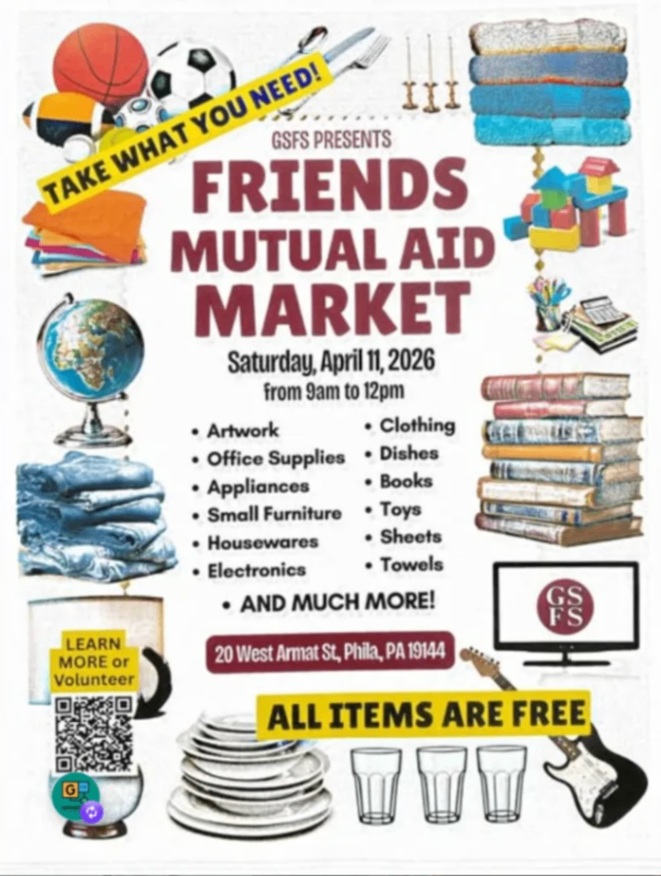 Friends Mutual Aid Market at Green Street Friends School