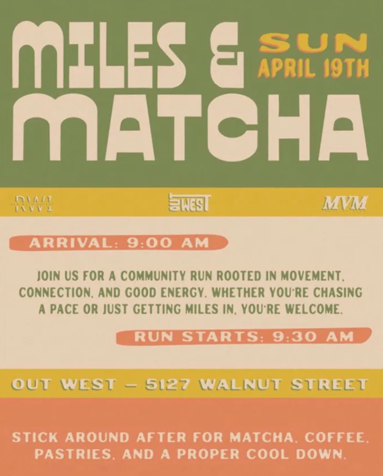 Miles & Matcha Community Run at Out West