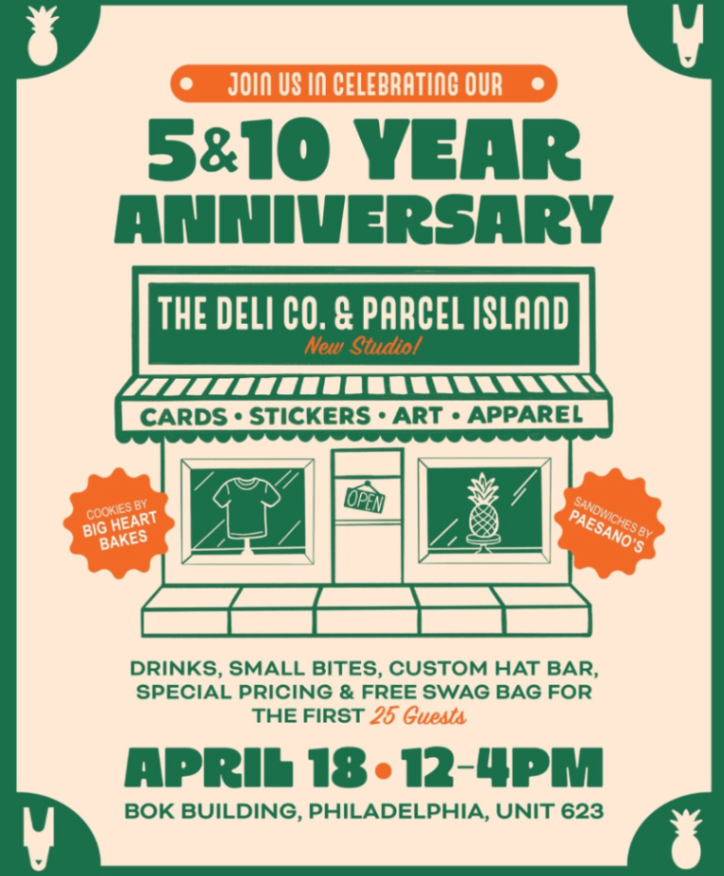 Deli Co. & Parcel Island 5&10 Year Anniversary 