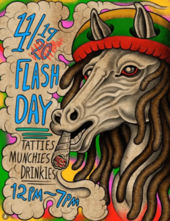 4/20 Flash Day at Pale Horse Tattoo