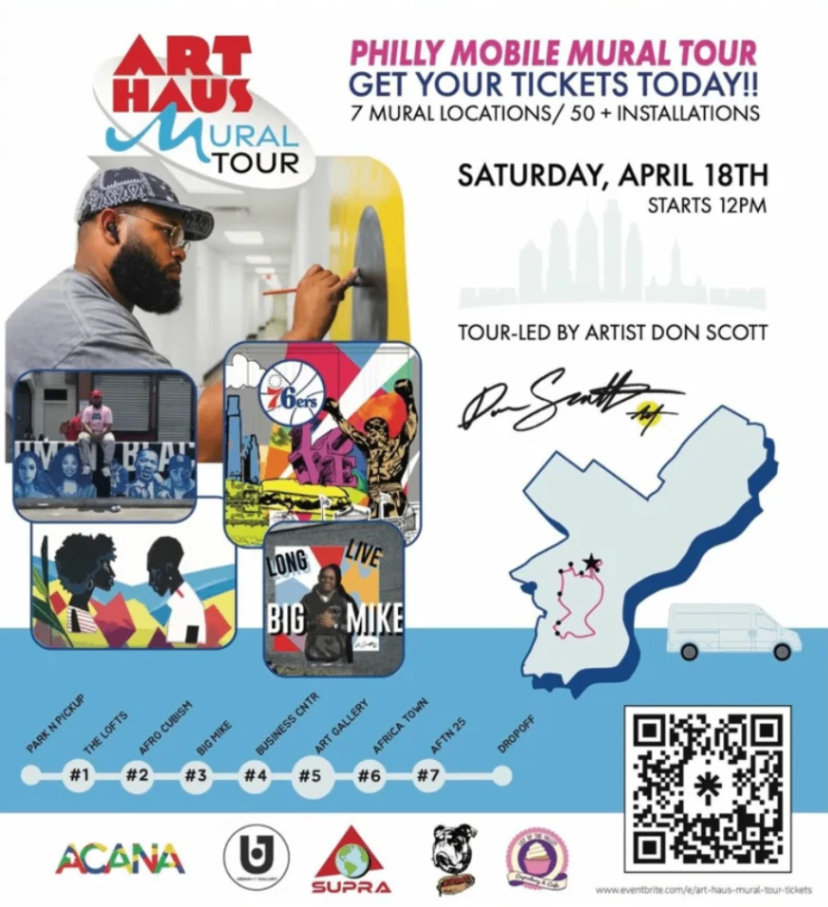 Art Haus Philly Mobile Mural Tour - Saturday, April 18 at 12:00 PM in Rittenhouse, Philadelphia