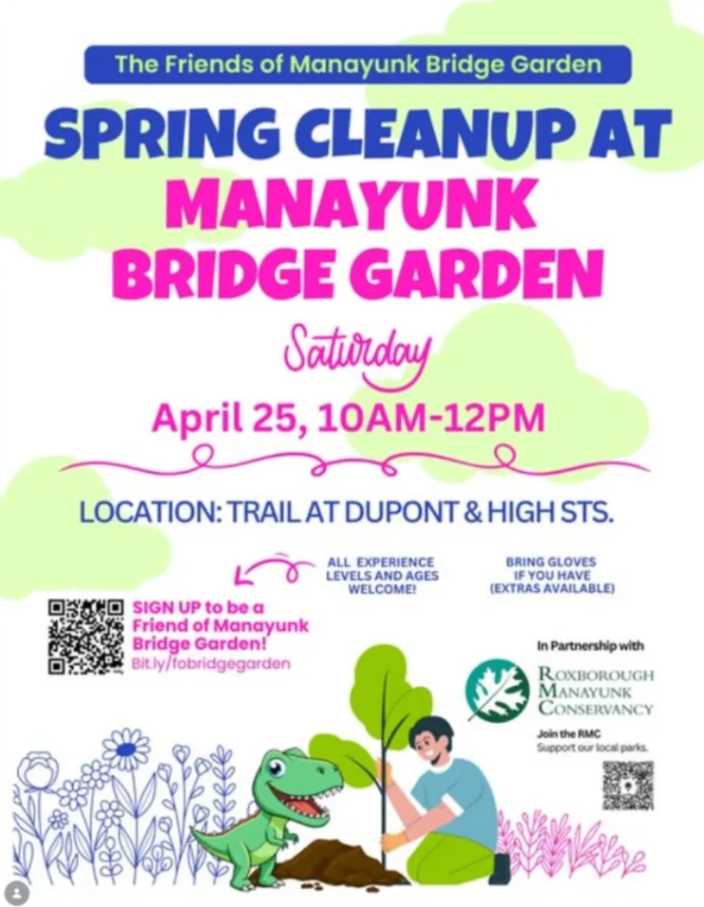 Spring Cleanup at Manayunk Bridge Garden