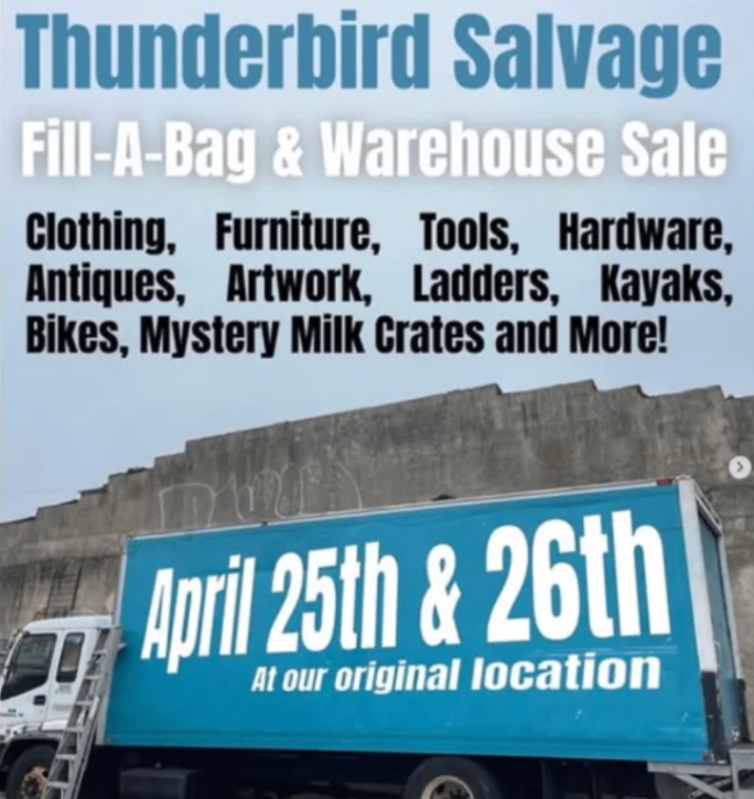Thunderbird Salvage Fill-A-Bag & Warehouse Sale — Day 1