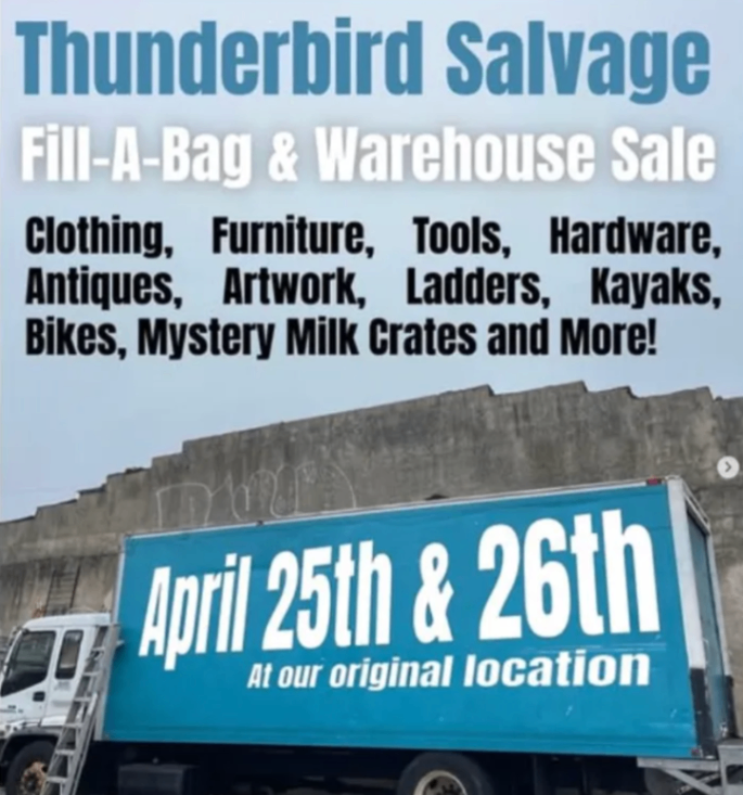Thunderbird Salvage Fill-A-Bag & Warehouse Sale — Day 2