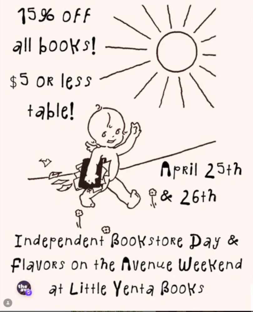 Independent Bookstore Day & Flavors on the Ave Sale — Day 1