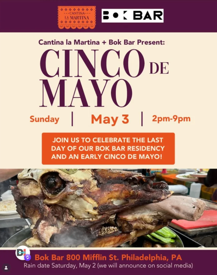 Cantina La Martina Cinco de Mayo at Bok Bar