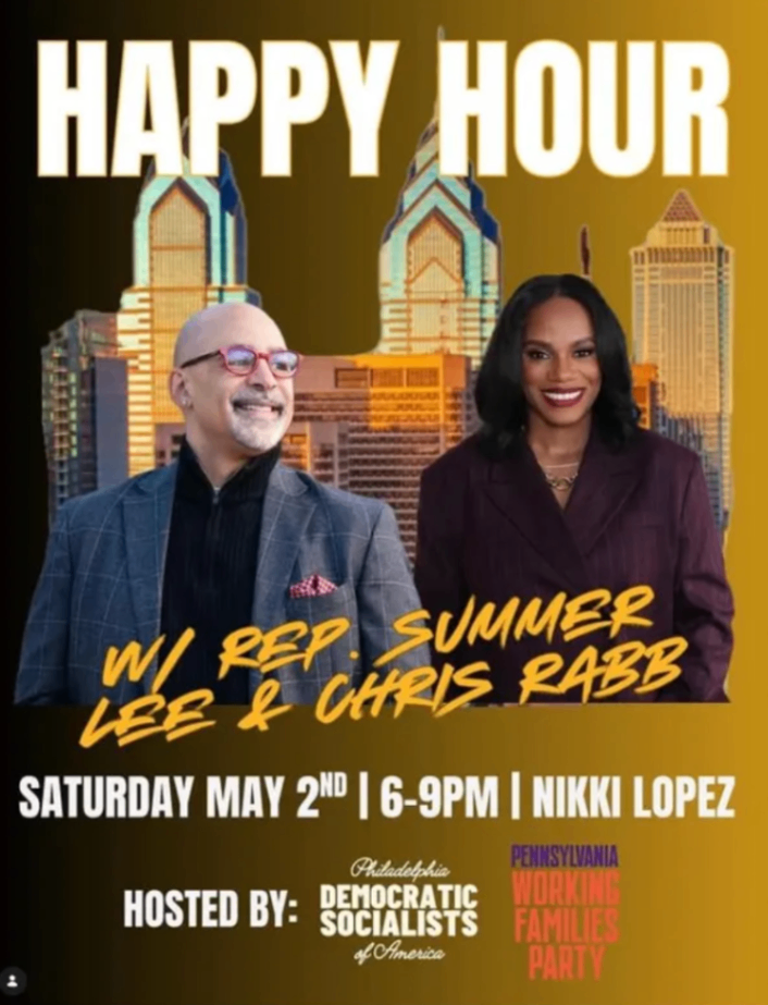 Summer Lee & Chris Rabb Happy Hour Fundraiser at Nikki Lopez