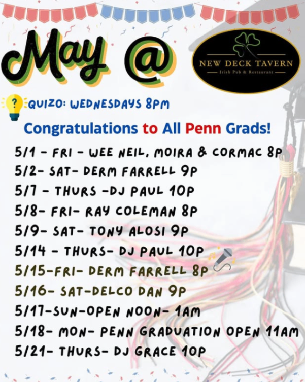 Penn Graduation Open at New Deck Tavern